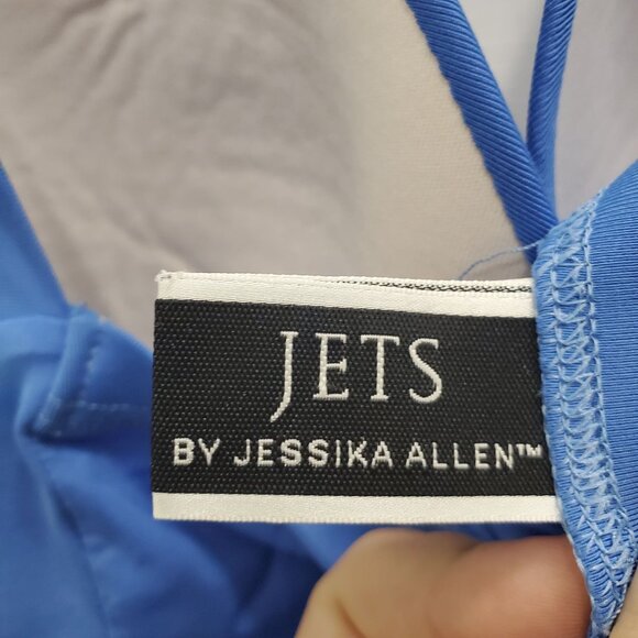 JETS by Jessika Allen Women's Blue Basic Halter Neck One Piece Bathing Suit US 8 - Picture 3 of 6